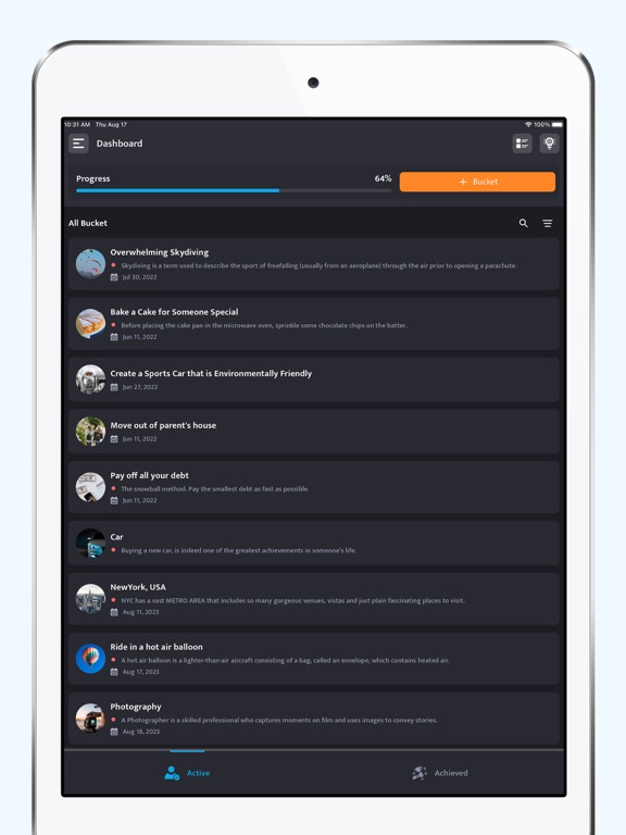 Screenshot #5 pour BucketList: Fulfill Wishlist