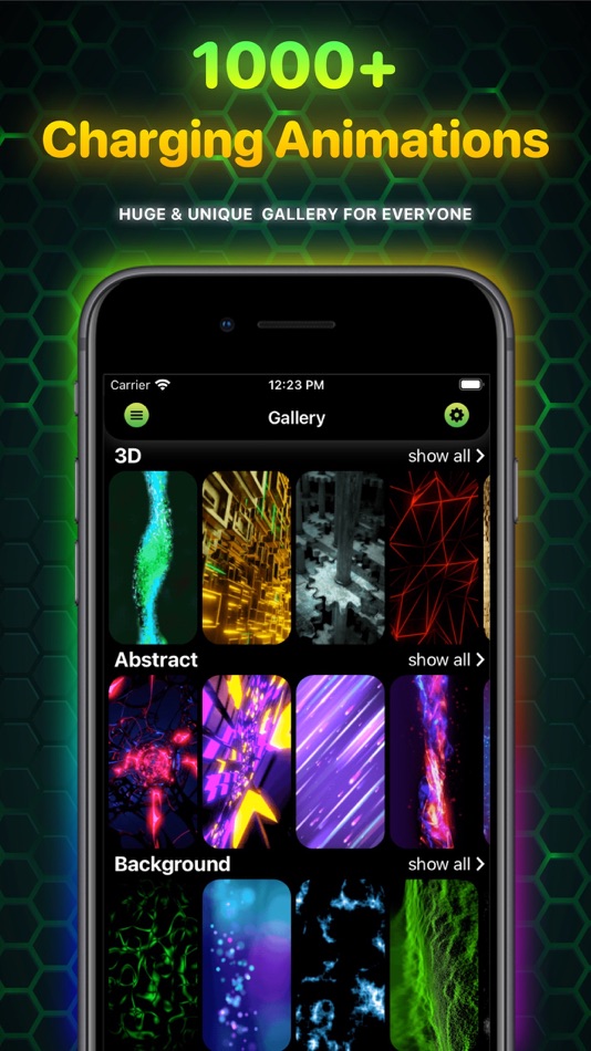 #1. Ampere: Charging Animation App (iOS) 由: Uladzislau Yanushka