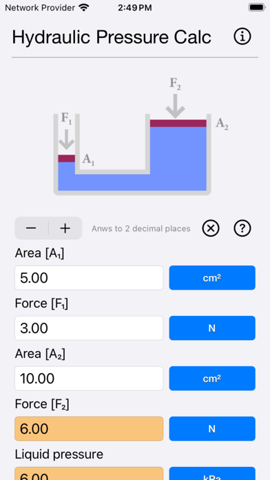 Hydraulic Pressure Calculatorのおすすめ画像1