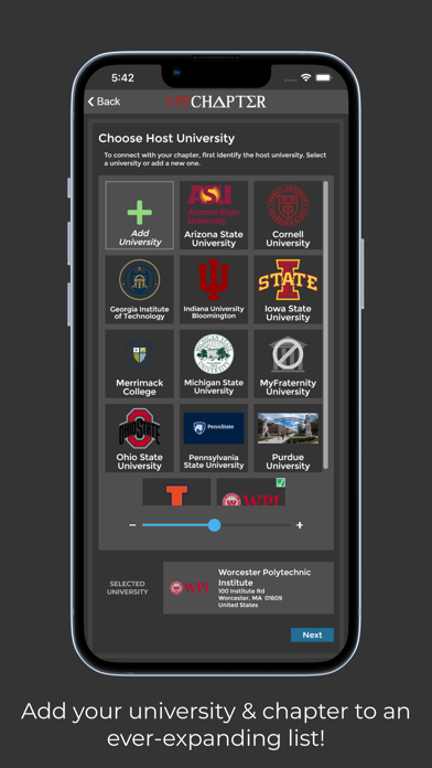 MyChapter - App For My Chapter Screenshot