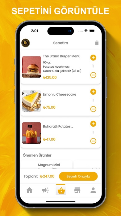Brand Burger Screenshot