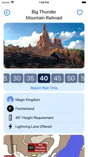 wait times for disney world iphone screenshot 2