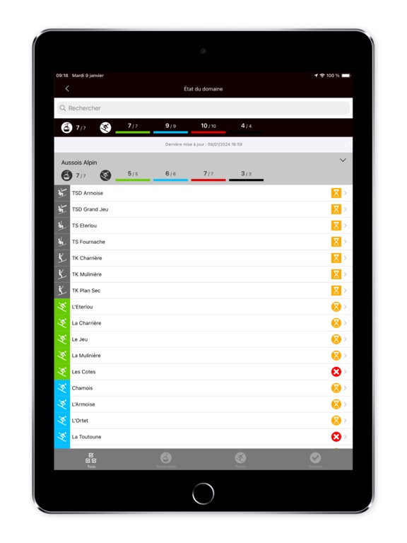 Aussois iPad screenshot 5 - Sports app