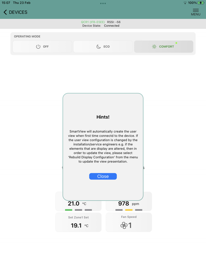 SmartView Device Interface
