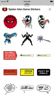 spider-man game stickers iphone screenshot 3