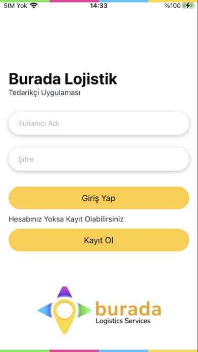 Burada Lojistik Tedarikçi Screenshot