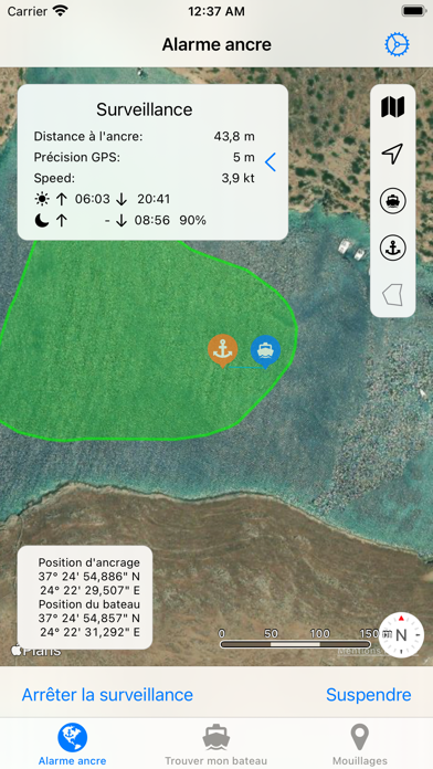 Screenshot #2 pour Alarme d'Ancrage: Anchor Watch