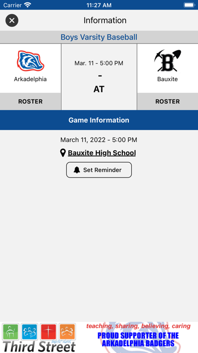 Arkadelphia Badger Athletics Screenshot
