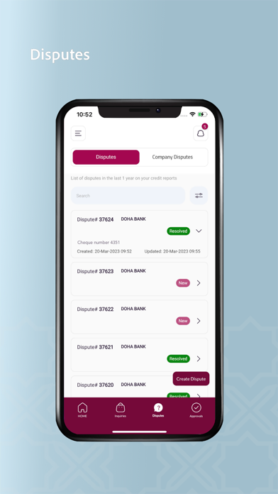 Qatar Credit Bureau Screenshot