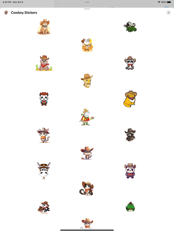 Screenshot #4 pour Cowboy Stickers