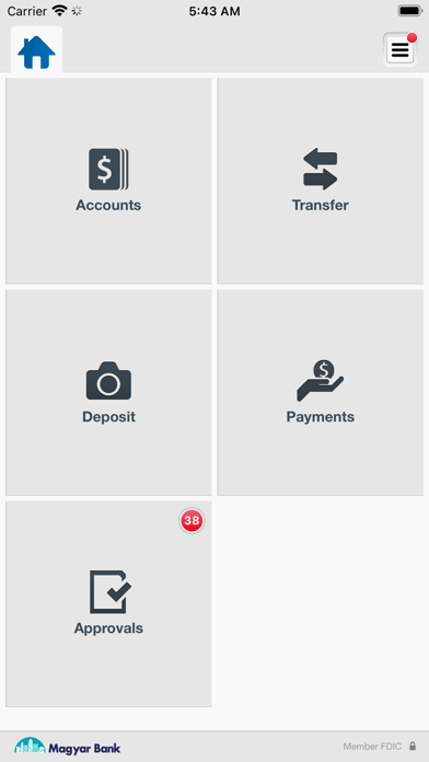Magyar Bank Business Banking Screenshot