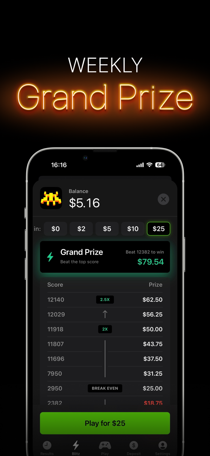 Invaders Cash Win Money