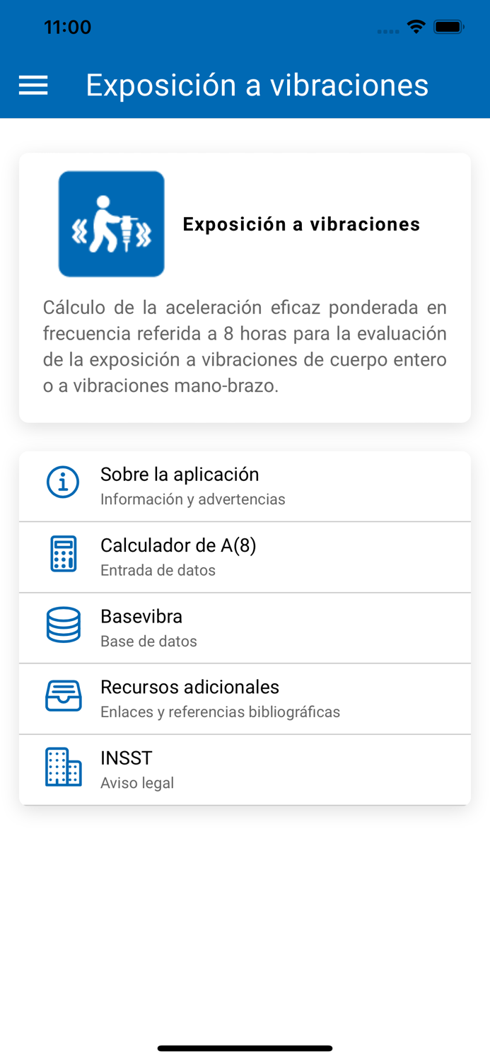 Exposición a vibraciones