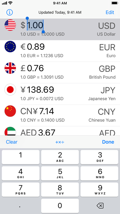 Currency Today Screenshot