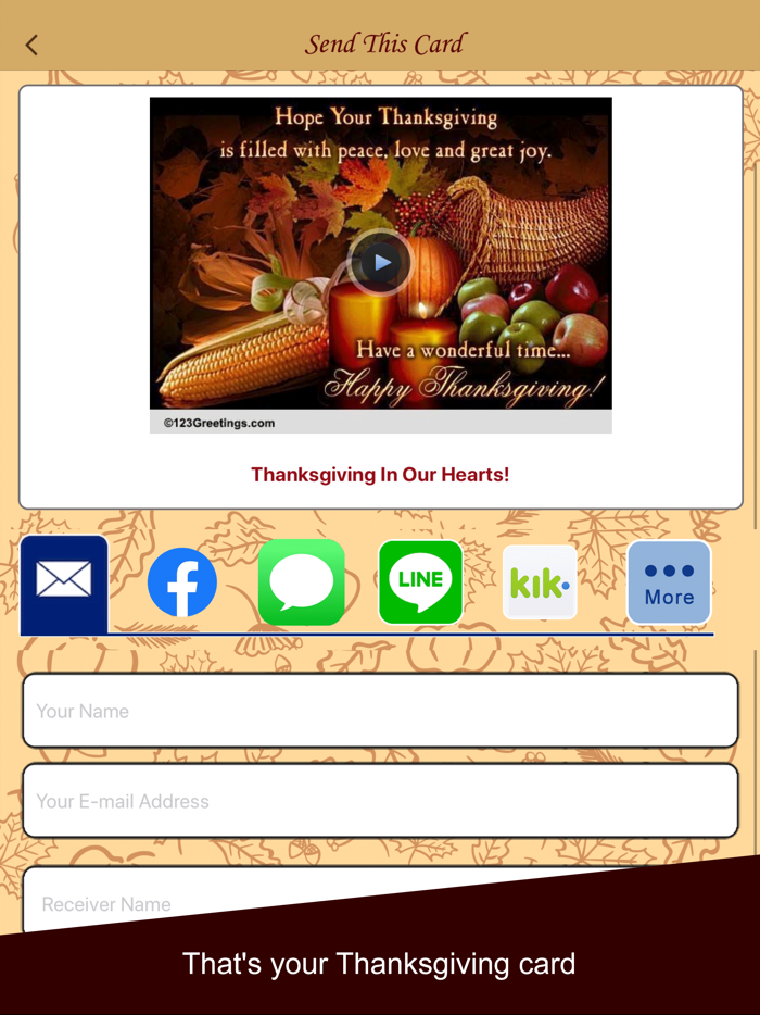 Thanksgiving eCard and Greetings