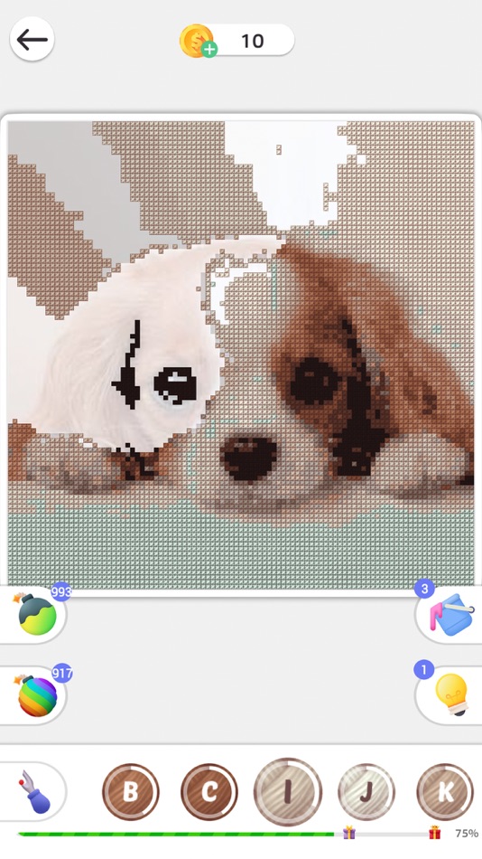 #3. Cross Stitch: Color by Letters (iOS) Podle: Playcus Limited