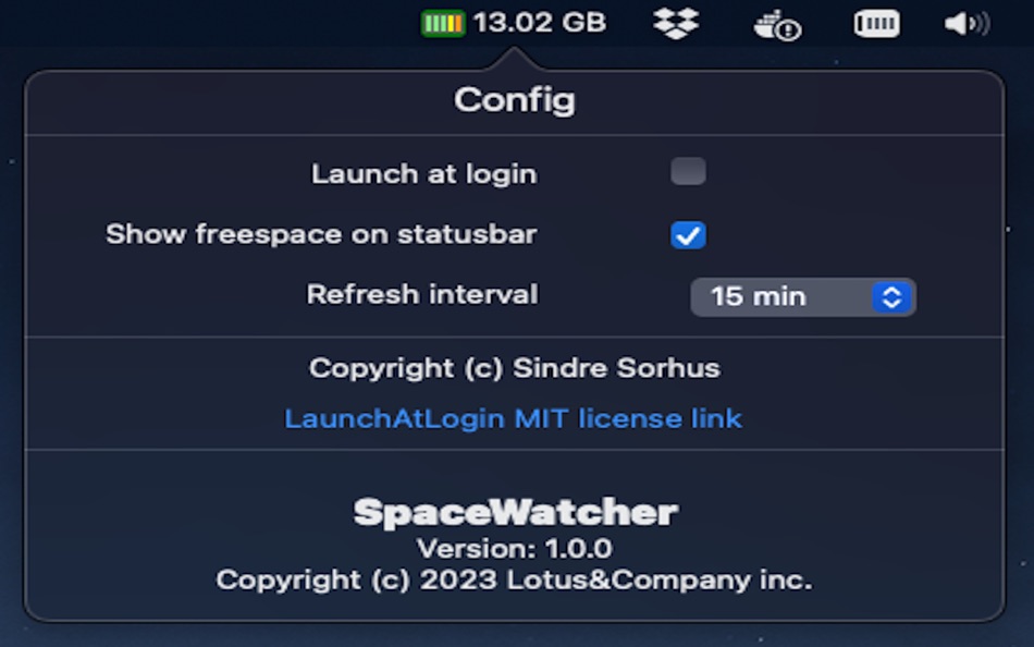 #2. Space Watcher (macOS) 由: LOTUS&COMPANY.INC