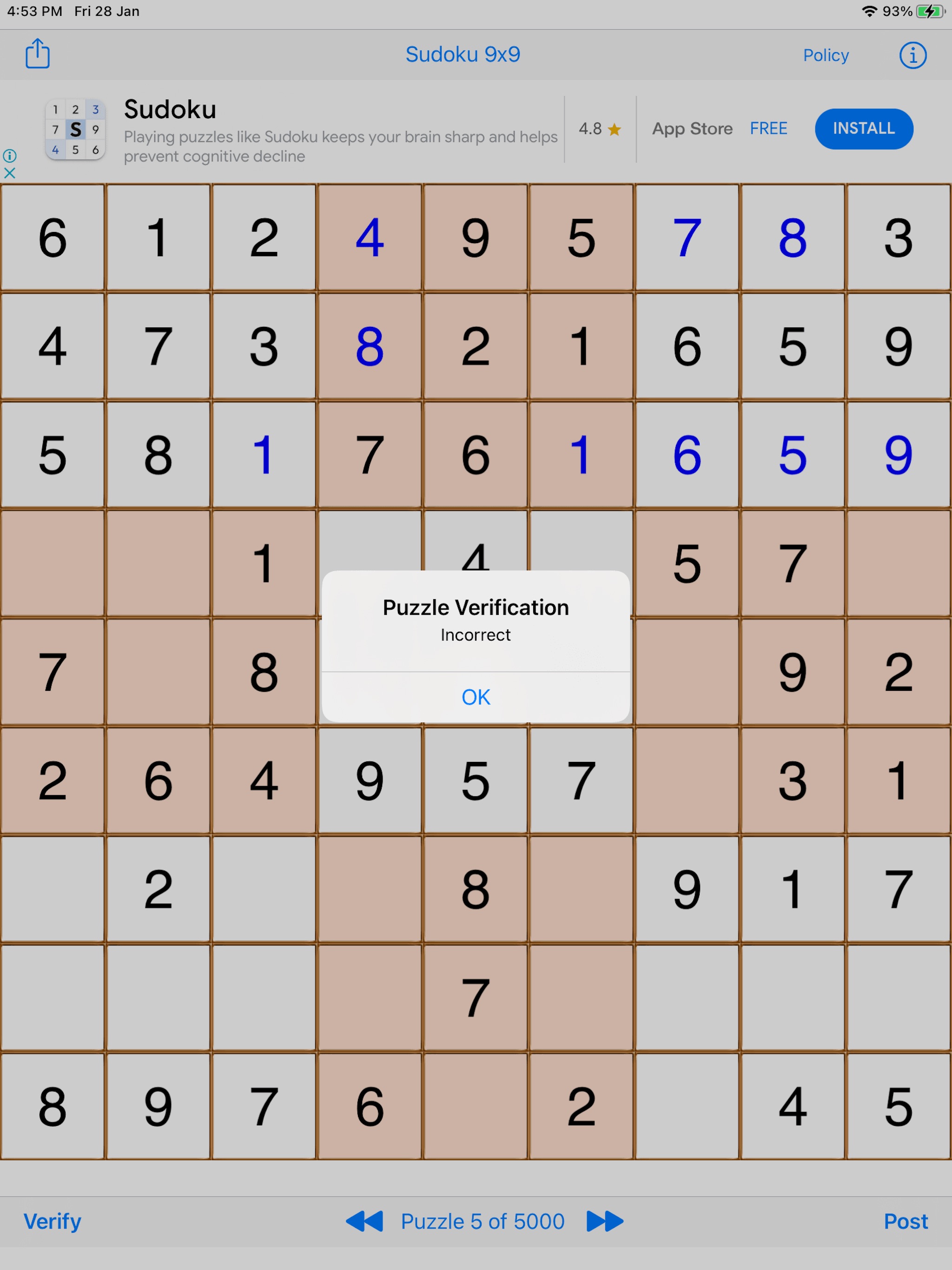 Sudoku 9x9 Gameのおすすめ画像4