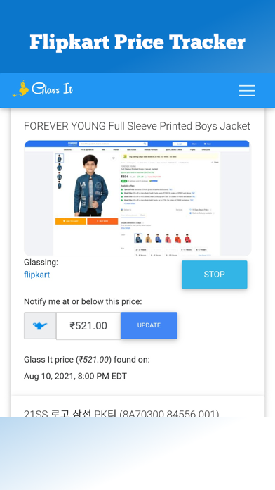 Price History Tracker Glass It Screenshot