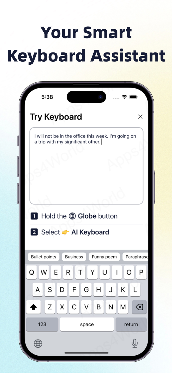 TypeOn - AI Keyboard Chat