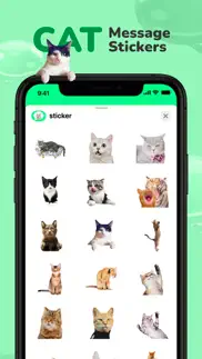 message stickers: cat emoticon iphone screenshot 1
