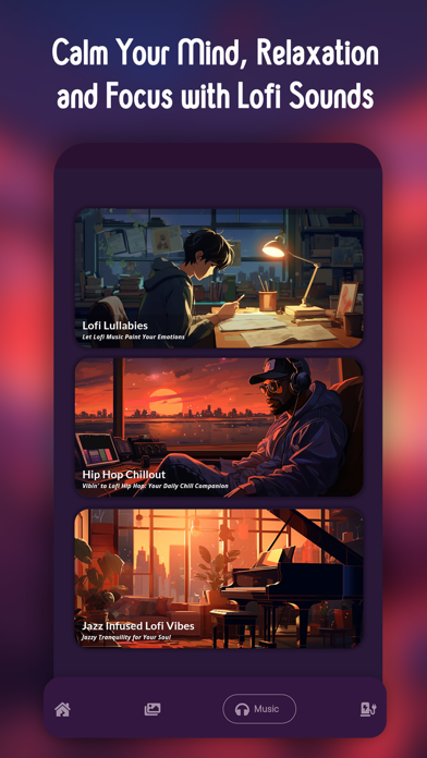 Lofi Hop: Music & Wallpapers Screenshot