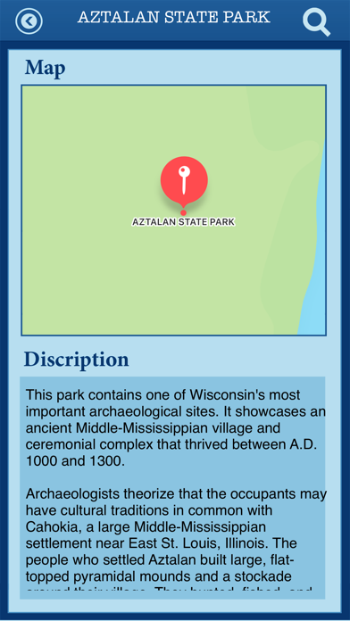 Wisconsin-State &National Park Screenshot