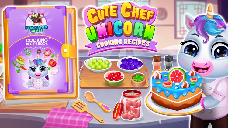 Cute Chef Unicorn Cook Recipes