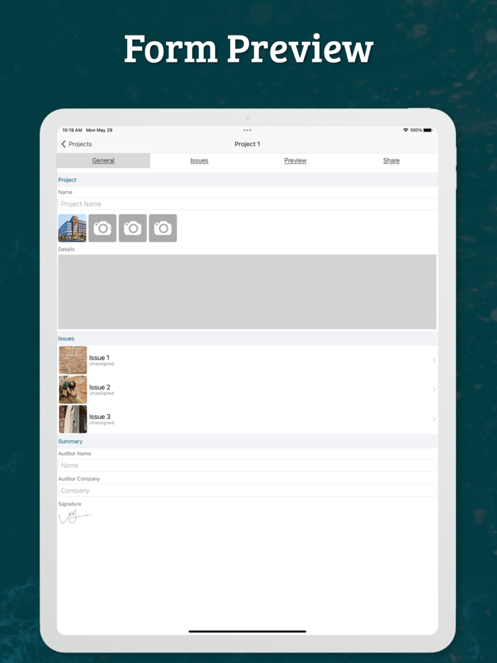 Site Audit - Punch Snag Lists