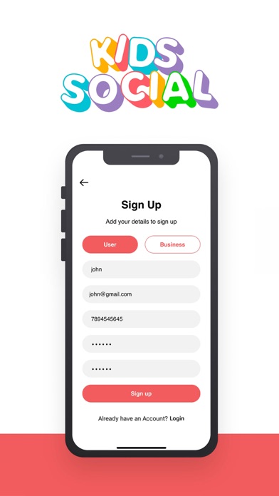 Kids Social Screenshot