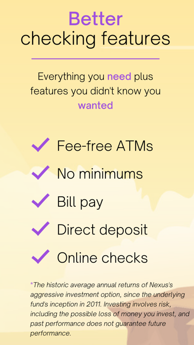 Nexus: Keep Your Cash Invested Screenshot