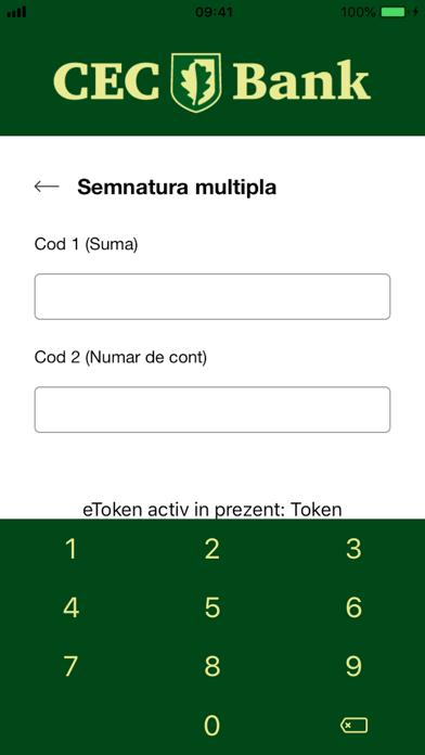 eToken CEC Bank Screenshot