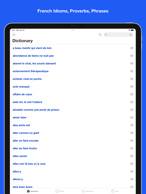 Screenshot #4 pour French Idiom Dictionary