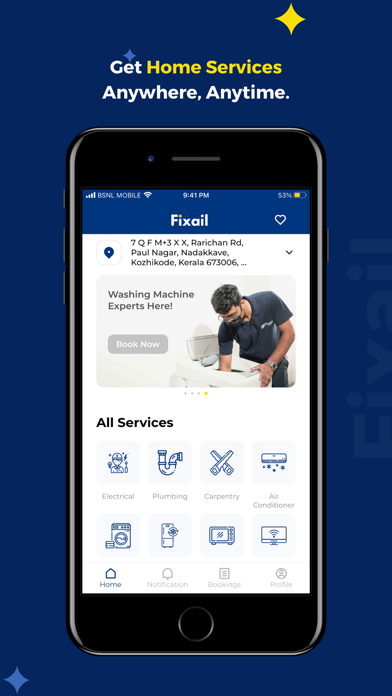 Fixail - Your Home Service App Screenshot