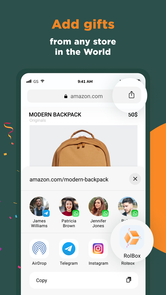 RolBox Gift Registry Wishlist