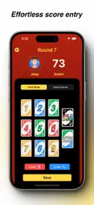 UNO! Score: Scoreboard Master screenshot #2 for iPhone