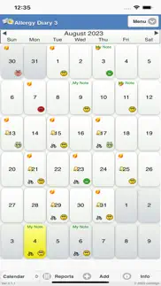 allergy diary 3 iphone screenshot 1