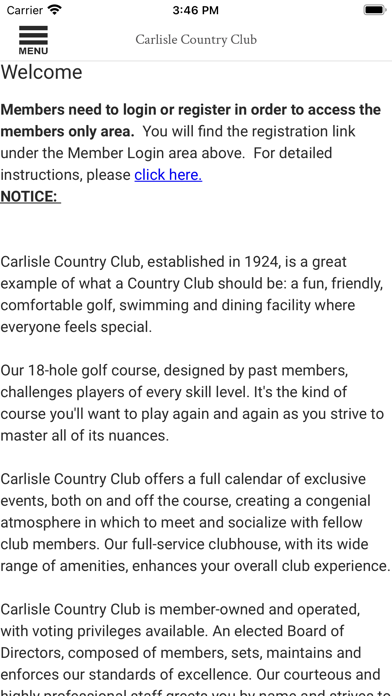 Carlisle Country Club Screenshot