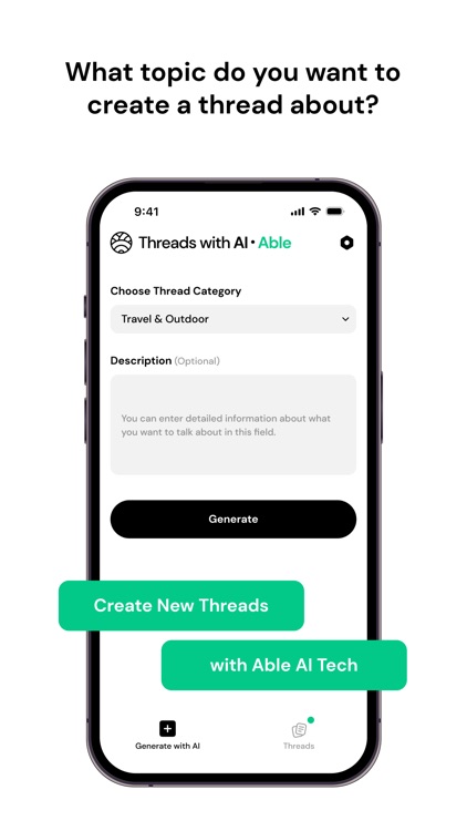 Threads Creator with AI: Able