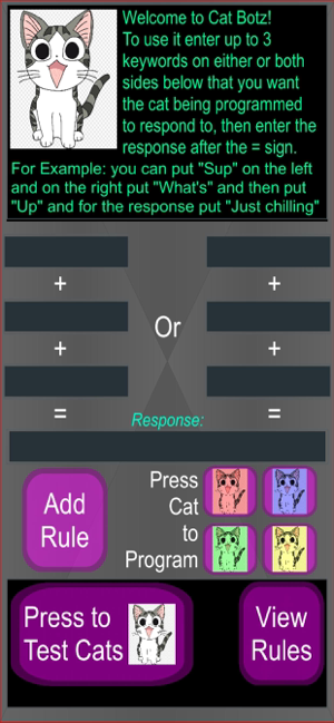 Cat Botz - Talking Cat Game Screenshot