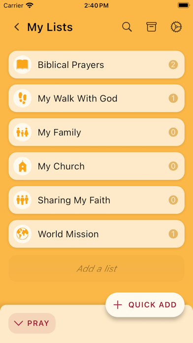 PrayerMate - Christian Prayer Screenshot