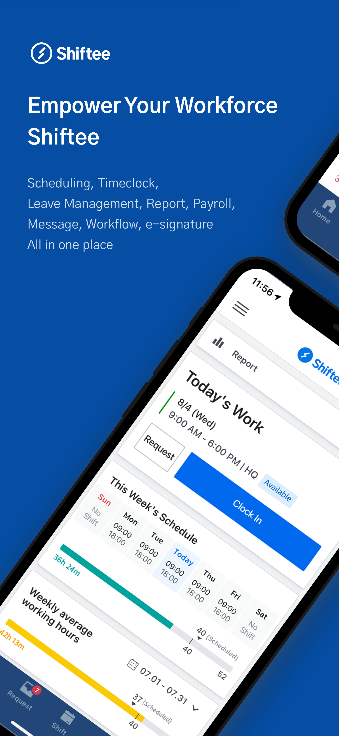 Shiftee - Schedule & Timeclock