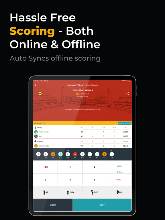 Screenshot #6 pour CricDost - Cricket Scoring App