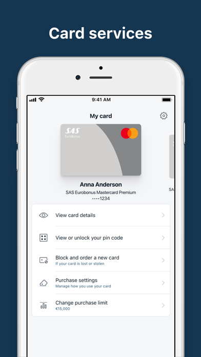 SAS EuroBonus World Mastercard screenshot 3