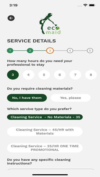 Ecomaid (Cleaning Services) Screenshot