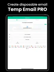 temp mail pro - multiple email ipad resimleri 1