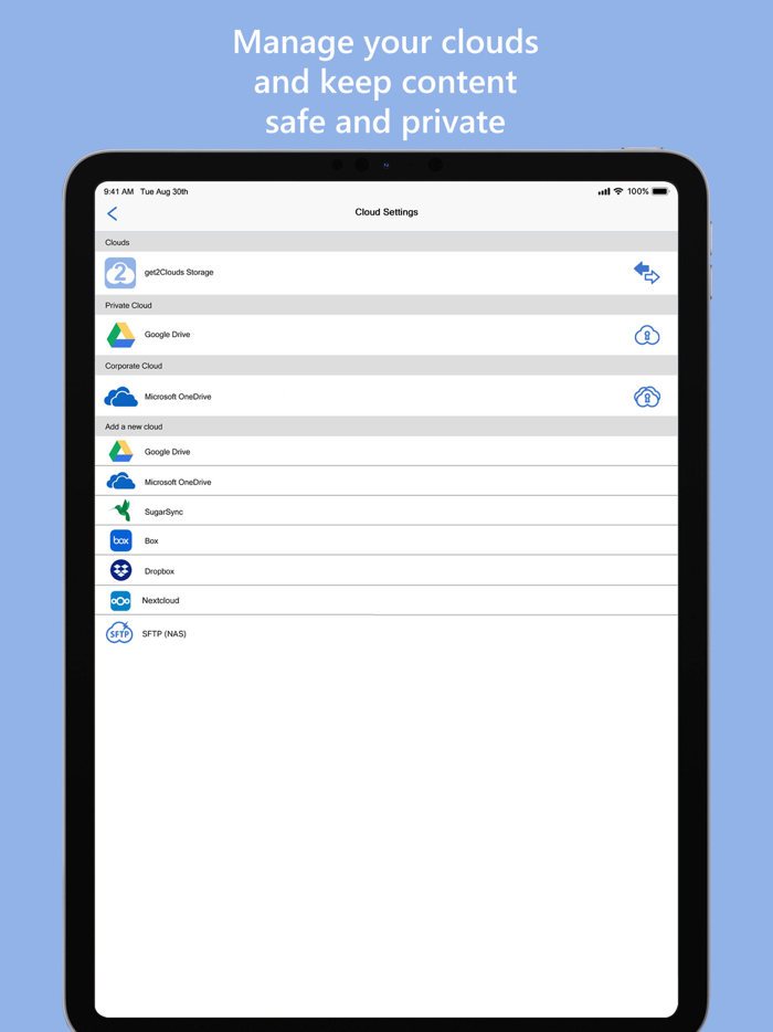 get2Clouds - The Privacy App