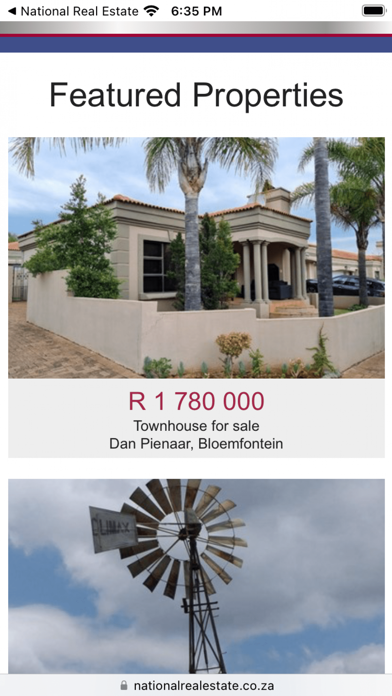 National Real Estate Screenshot