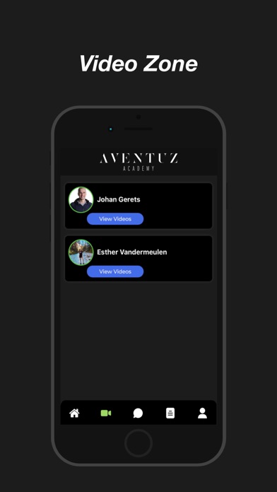 Aventuz Academy - Client Screenshot