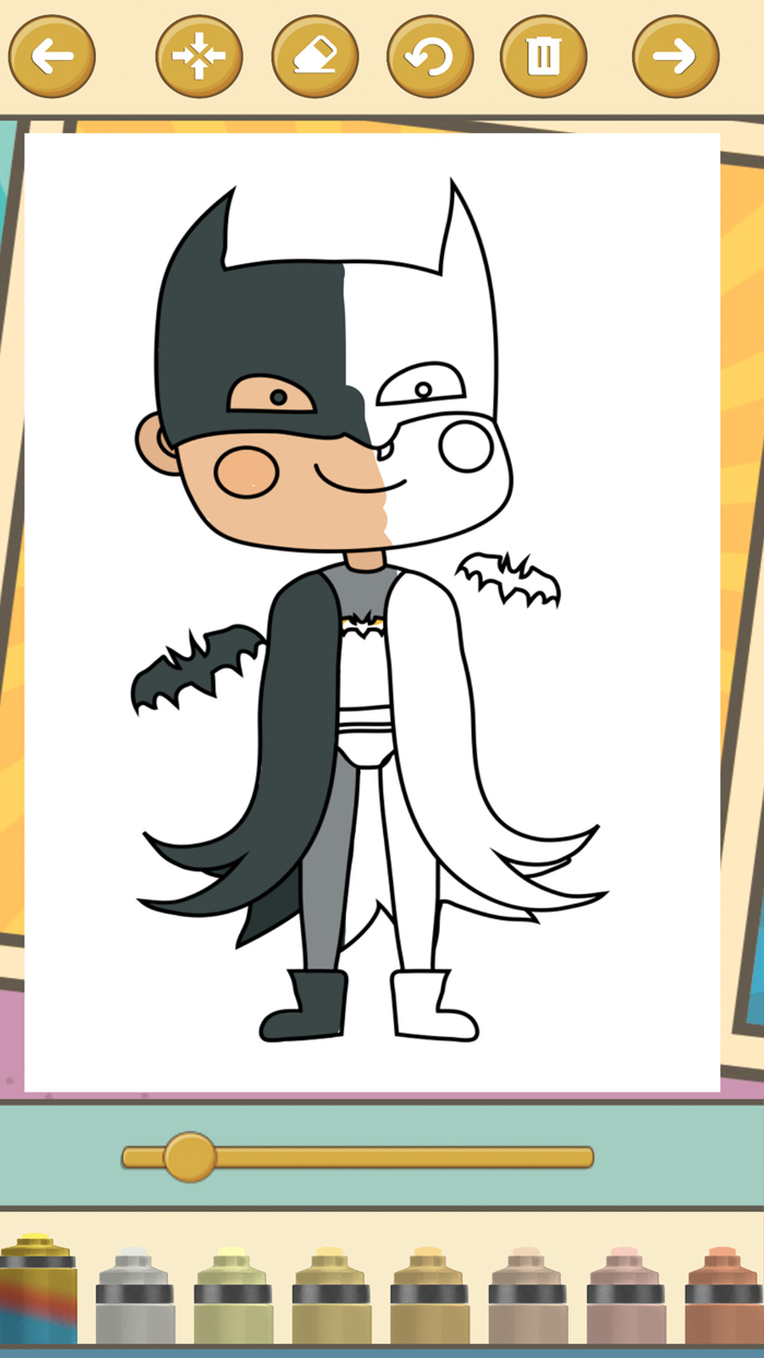 Superheroes Pages for Coloring